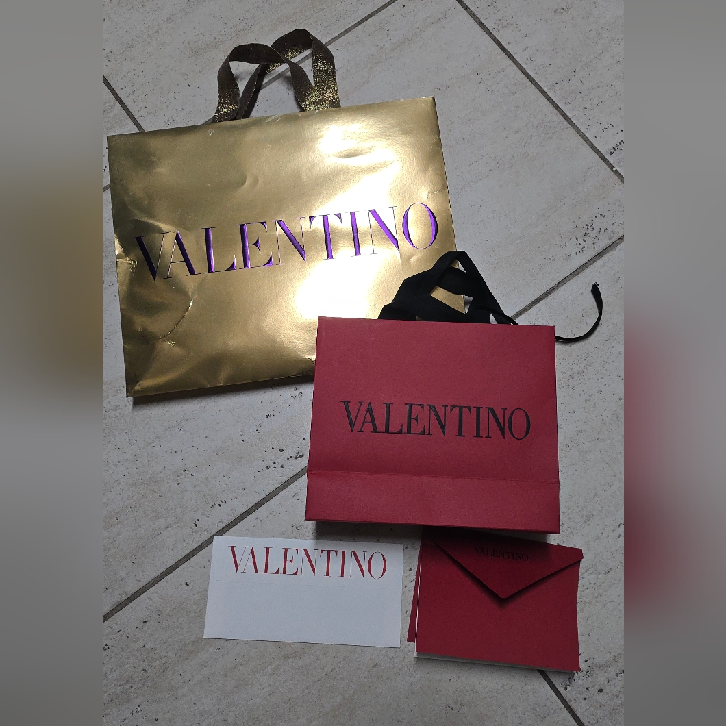 Authentic Valentino Large And Small Shopping Bag